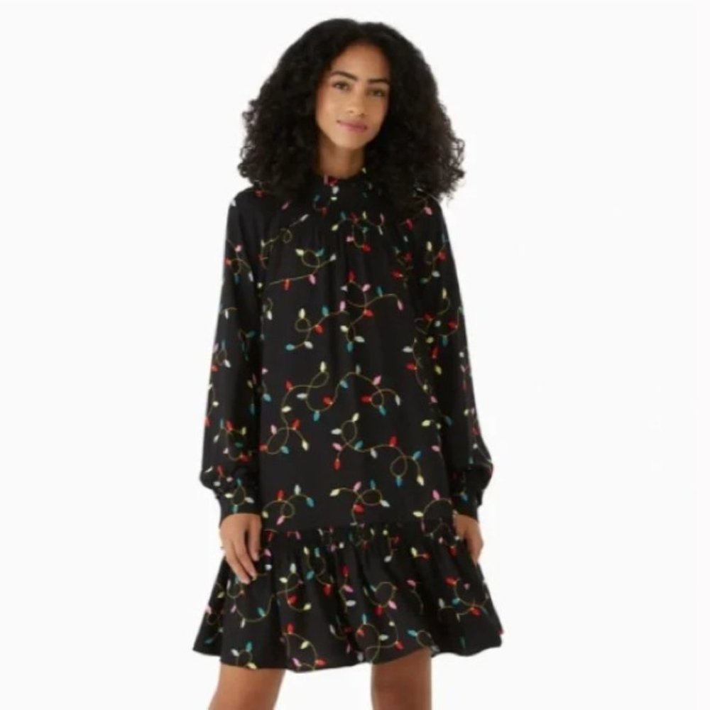 NWT Kate Spade String Lights Shift Holiday Dress